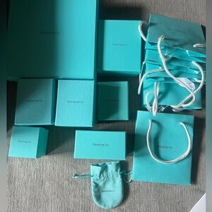 Authentic Tiffany & Co. Bundle of Gift Bags and gift boxes